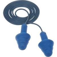 Bouchons d'oreilles pr&eacute;moul&eacute;s E-A-R Ultrafit , Avec cordon, Taille unique, Vrac - Sac en poly, NRR dB NRR 25 dB Ontario Packaging