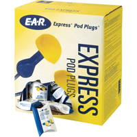 E-A-R™ Express Pod Plugs Earplugs, Uncorded, Bulk - Pillow Pack, 25 dB NRR, One-Size SH116 | Ontario Packaging