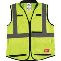 Performance Safety Vest, High Visibility Lime-Yellow, 4X-Large/5X-Large Ontario Packaging
