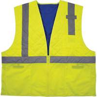 Chill-Its 6668 Safety Cooling Vest, Small, High Visibility Lime-Yellow SHB413 | Ontario Packaging