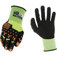 Speedknit™ M-Pact<sup>®</sup> Hi-Viz Thermal Gloves, 7, Nitrile Palm, Knit Wrist Cuff SHB742 | Ontario Packaging