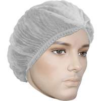 Cova-Cap Pleated Bouffant Cap, Polypropylene, 21", White Ontario Packaging