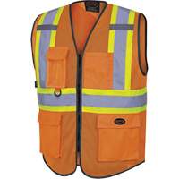 6960 Veste de s&eacute;curit&eacute; &agrave; maille en avant, Orange haute visibilit&eacute;, Moyen, Polyester Ontario Packaging