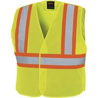 598P Veste de s&eacute;curit&eacute; &agrave; maille d&eacute;tachable, Jaune lime haute visibilit&eacute;, Moyen/Petit, Polyester Ontario Packaging