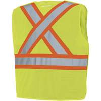 598P Veste de s&eacute;curit&eacute; &agrave; maille d&eacute;tachable, Jaune lime haute visibilit&eacute;, Moyen/Petit, Polyester Ontario Packaging