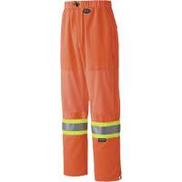 6001P Traffic Safety Pants, Polyester, X-Small, High Visibility Orange Ontario Packaging