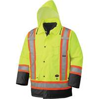 5021BB Manteau imperm&eacute;able 7 en 1, Jaune lime haute visibilit&eacute;, T-petit Ontario Packaging