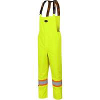 5054 The Rock 300D Insulated Bib Pants, Polyester, Small, High Visibility Lime-Yellow Ontario Packaging