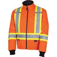 5015A Quilted Freezer Jacket, Polyester, High Visibility Orange, X-Small Ontario Packaging