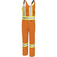 6617T Overalls, Polyester, 40, High Visibility Orange Ontario Packaging