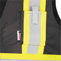 7729 FR-Tech&reg; Flame-Resistant Arc Safety Vest, Small, Black, 10 cal/cm² Ontario Packaging