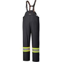 5895BK Flame-Resistant Waterproof Stretch Bib Pants, X-Small, Black Ontario Packaging