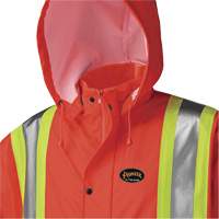 5896 Flame Resistant Waterproof Long Coat, Small, High Visibility Orange Ontario Packaging