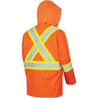 5892PKT High-Visibility FR Waterproof Safety Jacket, X-Small, High Visibility Orange Ontario Packaging