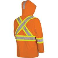 5880 Manteau de pluie ignifuge et protection contre les &eacute;clats d'arc &eacute;lectrique, T-petit, Orange haute visibilit&eacute;, 10 cal/cm² Ontario Packaging