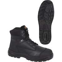 1025 Black 6" Work Boots, Leather, Steel Toe, Size 10 Ontario Packaging