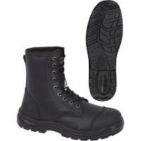 1027 Black 8" Work Boots, Leather, Steel Toe, Size 10 Ontario Packaging