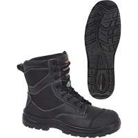 1050 Black Composite Safety Work Boots, Leather, Size 14, Impermeable Ontario Packaging