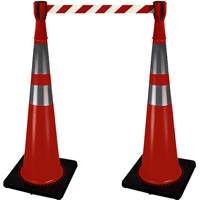 Traffic Cone Topper with 10' Barricade Tape SHE786 | Ontario Packaging