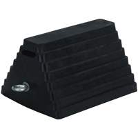 Double-Sided Wheel Chock, 6" x 8", Black SHE792 | Ontario Packaging