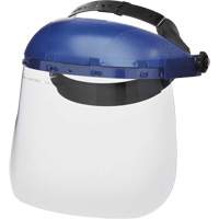 390 Premium Series Single Crown Uncoated Faceshield, Acetate, Ratchet Suspension Ontario Packaging