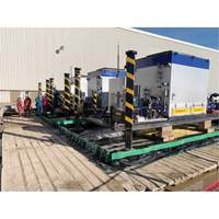 Ultimate Copolymer 2000 Ultra-Containment Berm&reg;, 179 US gal. Capacity, 4' W x 6' L x 12" H, Hinge Bracket Ontario Packaging