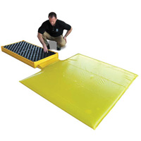 2-Drum Flexible Ultra-Spill Deck&reg; Bladder System, 88 US gal. Spill Capacity, 48" x 27" x 5" Ontario Packaging