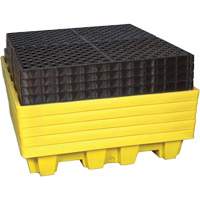 4-Drum Nestable Ultra-Spill Pallet&reg;, 66 US gal. Spill Capacity, 51" x 51" x 10" Ontario Packaging