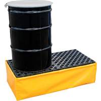 2-Drum Flexible Ultra-Spill Pallet&reg;, 66 US gal. Spill Capacity, 48" x 24" x 14" Ontario Packaging