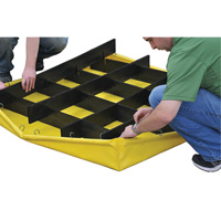 4-Drum Flexible Ultra-Spill Pallet&reg;, 66 US gal. Spill Capacity, 48" x 48" x 7" Ontario Packaging