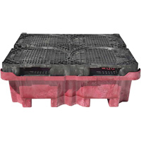4-Drum Ultra-Spill King&reg; Drum Spill Pallet, 85 US gal. Spill Capacity, 51" x 51" x 17.5" Ontario Packaging