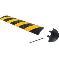 Speed Bump Kit, Rubber, 4' L x 11" W x 2" H SHF708 | Ontario Packaging