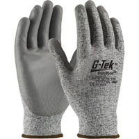 G-Tek&reg; Seamless Knit Cut-Resistant Gloves, Size X-Small, 13 Gauge, Polyurethane Coated, PolyKor&reg; Shell, ASTM ANSI Level A2/EN 388 Level B Ontario Packaging