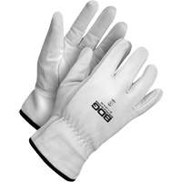 Puncture-Resistant Driver Gloves, Small, Grain Goatskin Palm Ontario Packaging