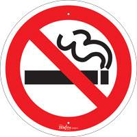 No Smoking CSA Safety Sign, 12" x 12", Aluminum, Pictogram SHG610 | Ontario Packaging