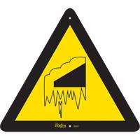 Falling Snow/Ice CSA Safety Sign, 12" x 12", Aluminum, Pictogram SHG611 | Ontario Packaging