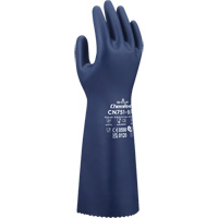 CN751 Chemical-Resistant Gloves, Size Small/7, 15" L, Nitrile, 18-mil SHG868 | Ontario Packaging