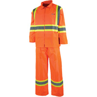 V&ecirc;tement imperm&eacute;able &eacute;tanche, Nylon/PVC, T-petit, Orange haute visibilit&eacute; Ontario Packaging