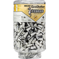 Zebras™ Disposable Earplugs Refill for EcoStation<sup>®</sup>  Earplug Dispenser, Bulk - Canister SHH489 | Ontario Packaging