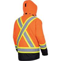 5407 Waterproof Insulated Heated Safety Jacket, Men's, Small, High-Visibility Orange Ontario Packaging