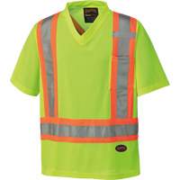 6989 Traffic Micro Mesh T-Shirt, X-Small, High Visibility Lime-Yellow Ontario Packaging