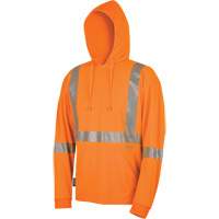 6964 Bird's-Eye Safety Hoodie, Small, High Visibility Orange Ontario Packaging