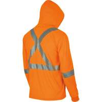 6964 Bird's-Eye Safety Hoodie, Small, High Visibility Orange Ontario Packaging