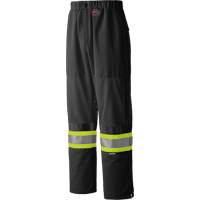 6003BKP Traffic Safety Pants, Polyester, Small, Black Ontario Packaging