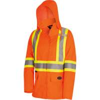 5626W The Rock Women's 300D  Quilted Safety Parka, Polyester/Polyurethane, High Visibility Orange, X-Small Ontario Packaging
