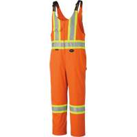 6617ZT High-Visibility Safety Overalls with Leg Zippers, Poly-Cotton, 40 (Tall), High Visibility Orange Ontario Packaging