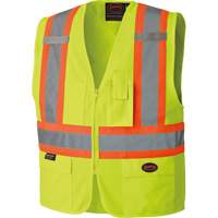 6689 High-Visibility Vest, High Visibility Lime-Yellow, 4X-Large, Polyester Ontario Packaging
