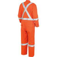 "The Rock" FR-Tech<sup>®</sup> High Visibility FR/Arc Rated Coveralls, Size 36, High Visibility Orange, 10 cal/cm² SHI194 | Ontario Packaging