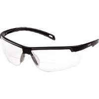 H2MAX Reader Lens with Black Frame, Anti-Fog, Clear, 2.0 Diopter Ontario Packaging