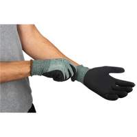 Eco-Friendly Crinkle Grip Coated Gloves, 7, Foam Latex Coating, 15 Gauge, Nylon/RPET Shell Ontario Packaging